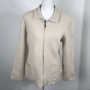 Land’s End 100% Wool zip up jacket
